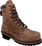 Men's AdTec 8" Steel Toe WP/Insulated Logger Work Boot 9490