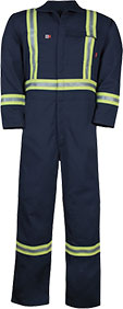 Men's Big Bill Work Coverall with Reflective Material 1325US7-NAY