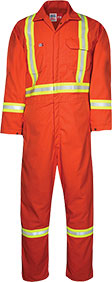 Men's Big Bill Work Coverall with Reflective Material 1325US7-ORA